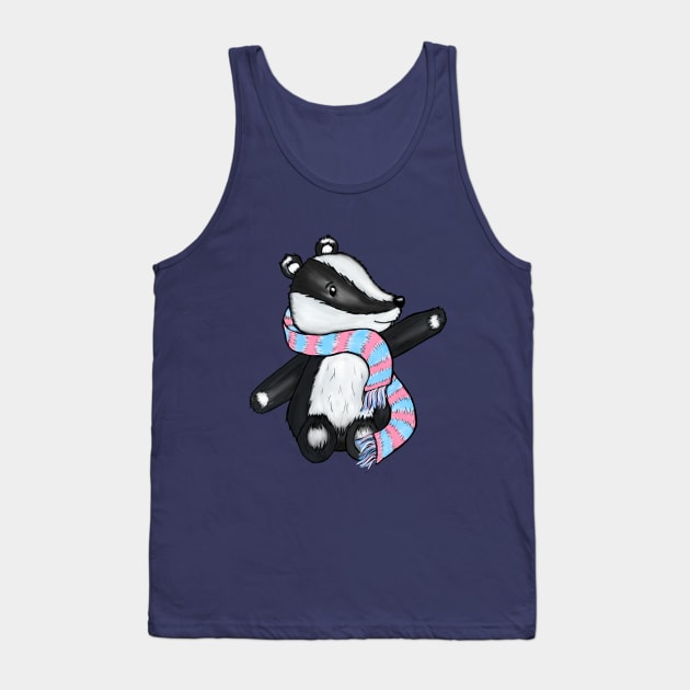 Trans Badger Mascot Tank Top by sophiedesigns